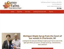 Tablet Screenshot of curreyfarms.com